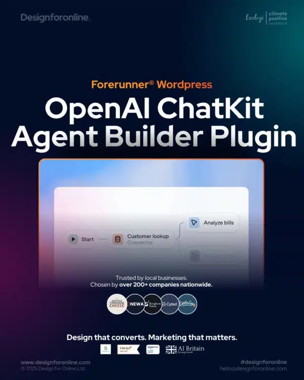 Forerunner® Wordpress OpenAI ChatKit Agent Builder Plugin | Download