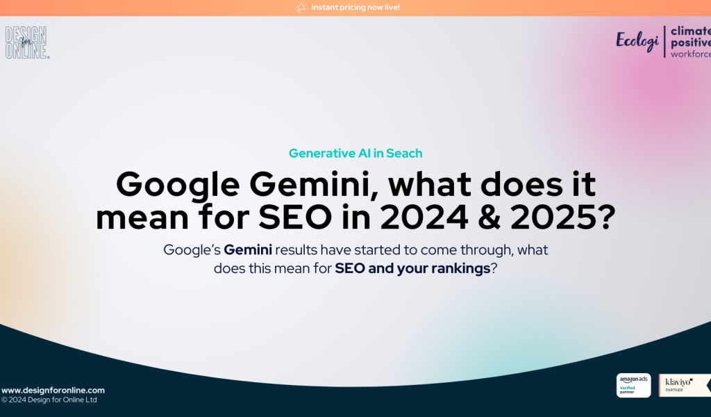 Google Gemini Search Results 2024 AI and SEO