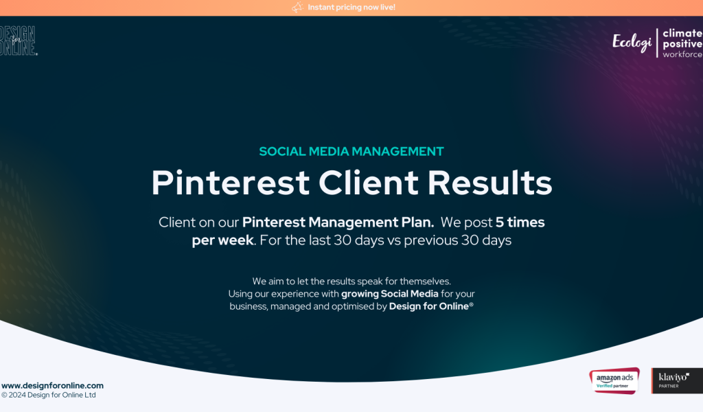 Pinterest Management Social Media Management Service Client Results